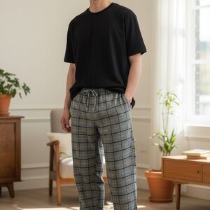 Cozy Croft & Barrow Plaid Lounge Pants (Size L)